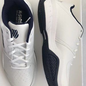 K-Swiss Men's Court Express Tennis Shoe, White/Navy, 12 M